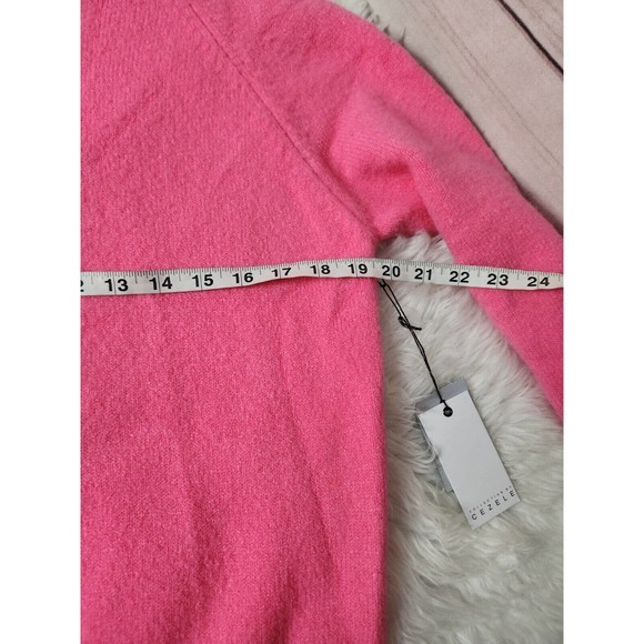 NWT‎ Collection by Cezele Women's Hot Pink Trunk Neck Long Sleeve Sweater Size M - Picture 6 of 7